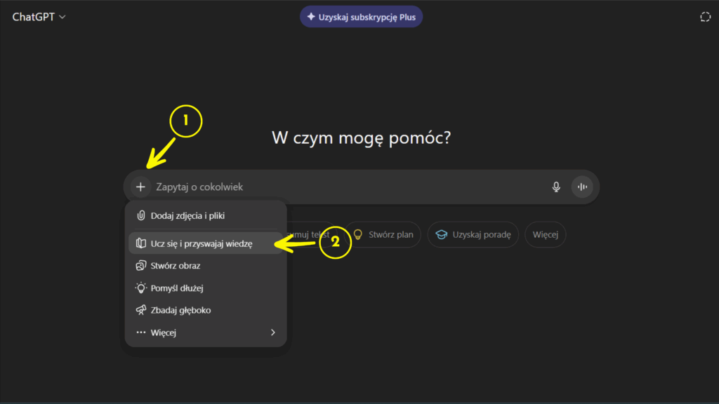 Tryb Nauki w ChatGPT